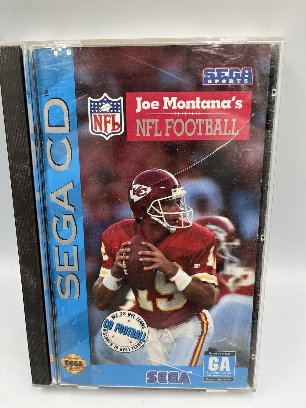 Joe Montana's NFL Football (Sega CD, 1993) Cib Good